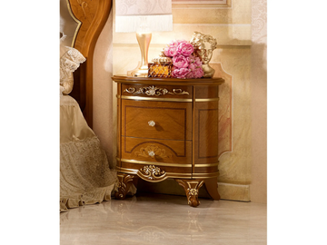 DIAMANTE - Wood veneer bedside table with drawers by Barnini Oseo - view 3